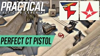 CS:GO Tactic -- Faze vs Astralis -- Mirage Universal CT Pistol Round & A-site Retake