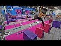 СУПЕР ПОЛОСА ПРЕПЯТСТВИЙ В БАТУТНОМ ПАРКЕ! ПАРКУР SUPER TRAMPOLINE PARK OBSTACLE COURSE