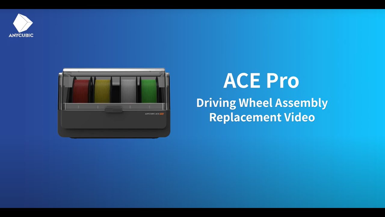 Anycubic ACE Pro: Complete Driving Wheel Assembly Replacement Tutorial