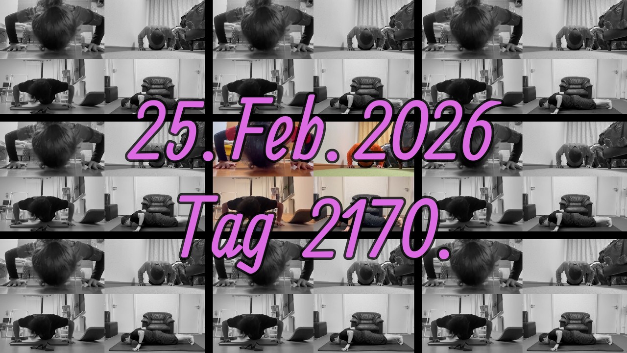 朝活筋トレ Tag 2170.  25. Feb. 2026【スーパー小学５年生、サッカーコーチ、マッサージ師、神様 in 日本、ドイツ】