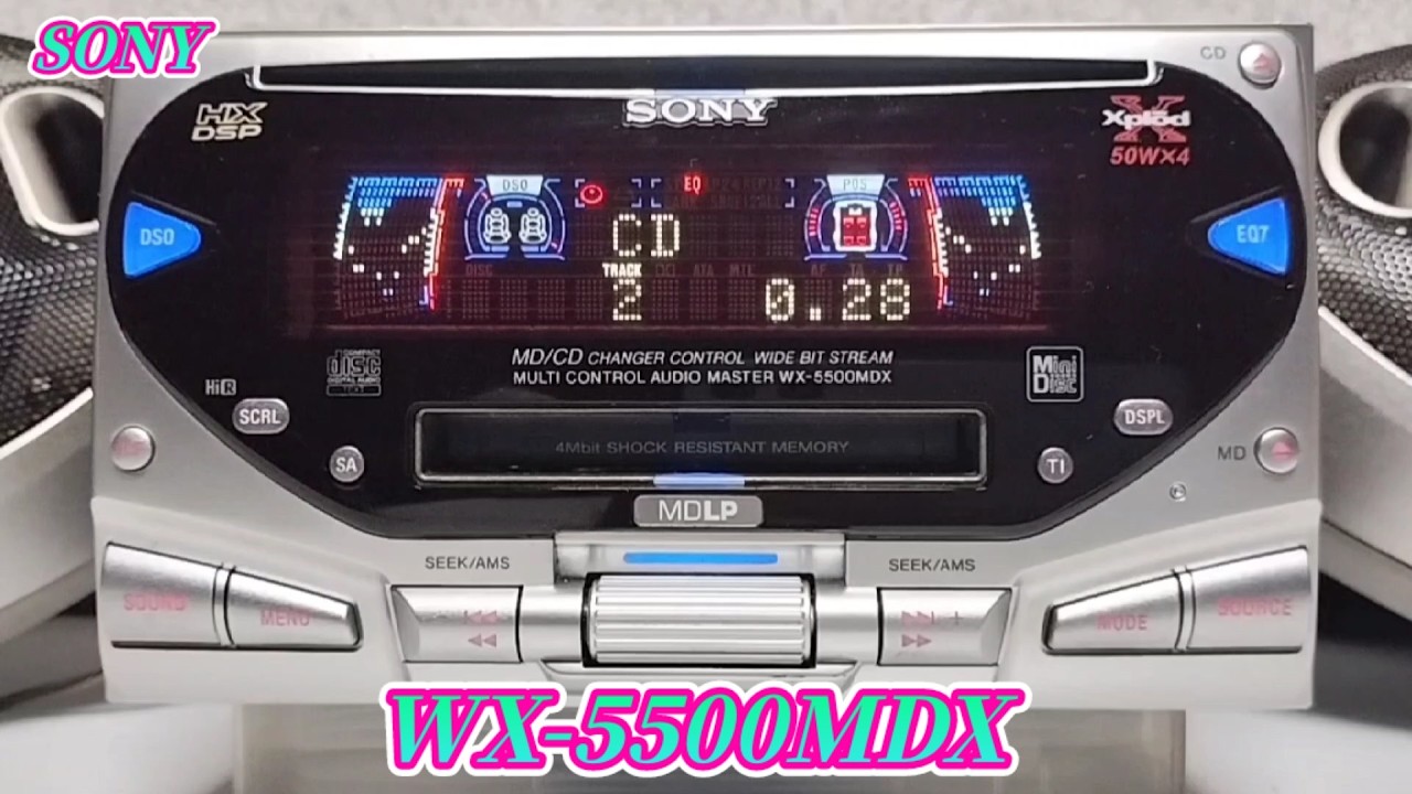 WX-5500MDX ソニーの古いCD/MDプレーヤーです。案外良い音だと思いませ 