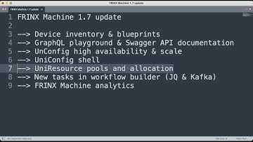 FRINX Machine 1.7 update - part 5
