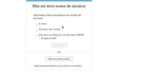 Como recuperar o nome de usuário?