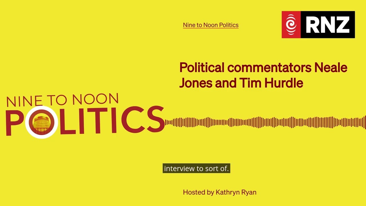 Political commentators Neale Jones and Tim Hurdle | Nine To Noon Politics