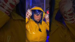 Coraline gets button eyes👀🪡🧵 #asmr #coralineasmr #asmrtingles