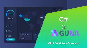 C# UI - VPN Desktop Concept - Modern Design | GunaFramework
