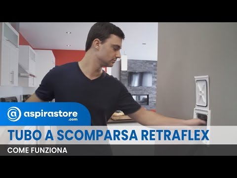 Come funziona l'aspirapolvere centralizzato con tubo a scomparsa Retraflex