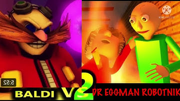 The Thumbnail For BALDI’S BASICS VS DR EGGMAN ROBOTNIK CHALLENGE 2 Fanmade