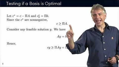 Discrete Optimization || 04 LP 4   matrix notation the tableau 20 52