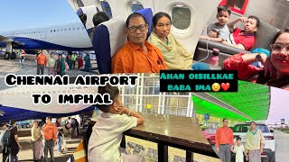 Baba ima hoiga punna amuk yum thokpa-Chennai airport -imphal#travel with #parents #memories ❤️
