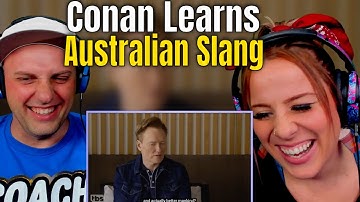 Conan Learns Australian Slang | CONAN on TBS | THE WOLF HUNTERZ REACTIONS