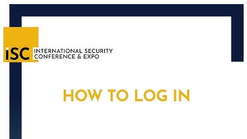 ISC Virtual Event Platform: How to Log In