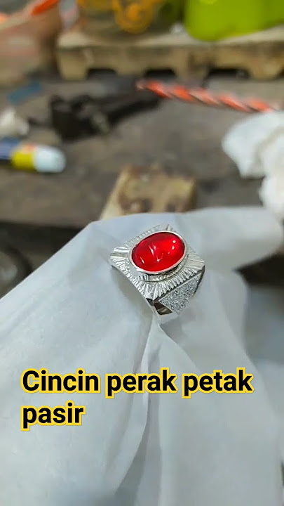 cincin perak motif petak pasir #shortvideo #jewellery #muhibpermata #hnadmade