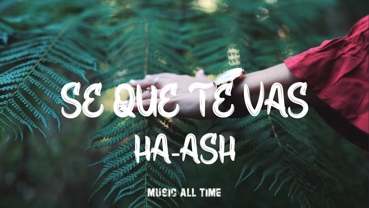 Se que te vas HAASH (Letra Lyrics) YouTube Se que te vas HAASH (Letra Lyrics) YouTube