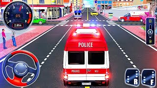 Android Game -سيارة إسعاف تابع للشرطة - تعليم قيادة السيارات -911  جهاز محاكاة الطوارئ الإنقاذ screenshot 5