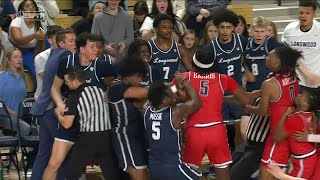 Multiple players ejected after heated scuffle between Radford and Longwood | ESPN College Basketball