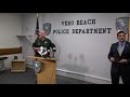 Vero Beach Police Department hosts news conference about human trafficking bust