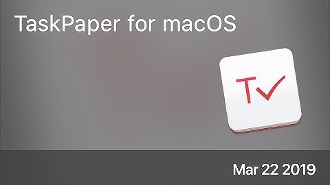 SCOM0823 - TaskPaper for macOS - Preview