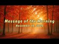 10 Morning Messages November 10 2025 