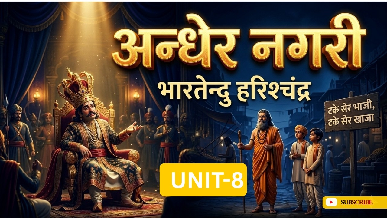 UGC NET /अंधेरी नगरी नाटक #andhri nagari natak#/आचार्य भारतेन्दु हरीशचंद्र  UNIT-8 NATAK नाटक