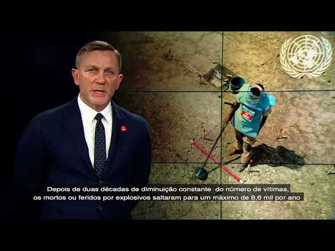 Daniel Craig no Dia Internacional de Conscientização sobre os Perigos das Minas