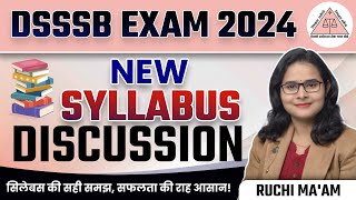 DSSSB EXAM 2024 | DSSSB VACANCY HOME SCIENCE SYLLABUS DISCUSSION BY RUCHI MA'AM