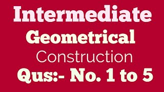 Intermediate Geometry Problems (Q.1 to Q.5) | Grade Exam| For easy tips