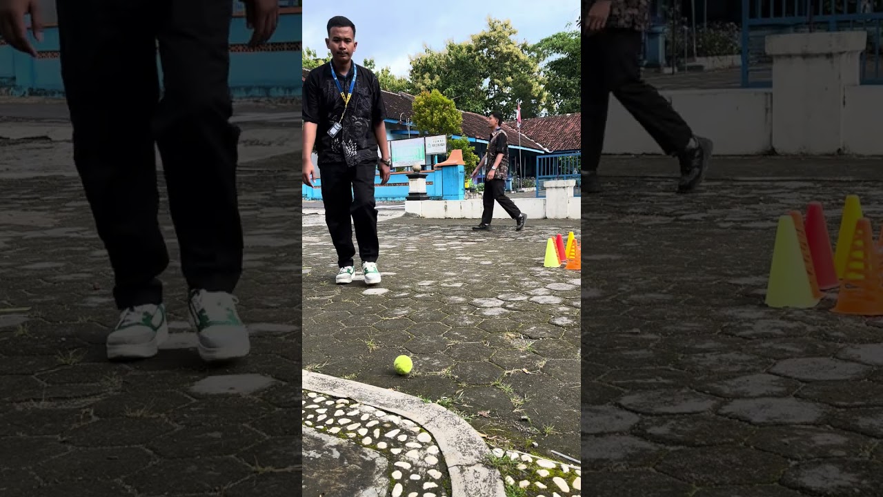 Melatih kebugaran , kelincahan menggunakan media kun dan bola kasti peserta didik