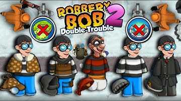 Robbery Bob 2 - All Costumes Funny Gameplay Part 348