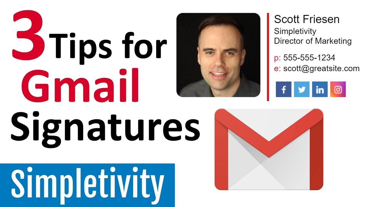 3 Ways To Make An Amazing Signature In Gmail Email Tips YouTube