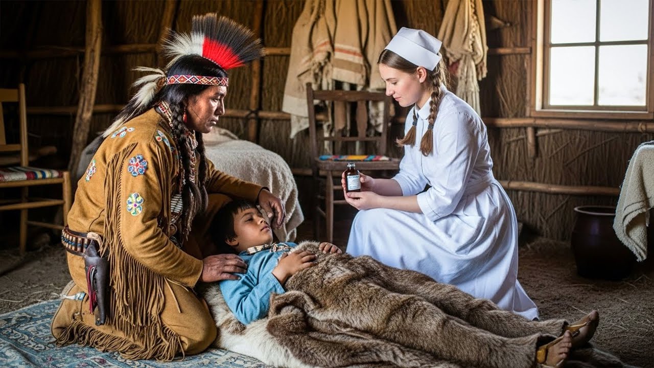 Apache Chief's Son Was Slowly Dying - Until a White Nurse Discovered Why. Now She Must Survive...