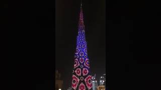 Dubai Burj khalifa sparkling 2016