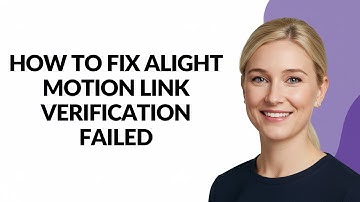 HOW TO FIX ALIGHT MOTION LINK VERIFICATION FAILED - Julia