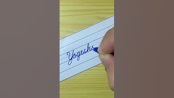 “Yogeshsinh” How to write Beautiful Name in English Cursive Writing | Cursive Handwriting Practice