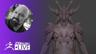 3D Model an Armored Character #withme ! - Miguel Guerrero - ZBrush 2020
