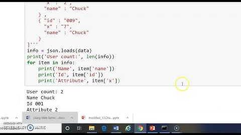 Python Application Programming 17CS664 Module 5 Using Web Services Part 2/3