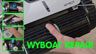 Repair Of The Wybot. Open The Robot. Or A Pro With Bosch Vs A Newbie With Hitachi