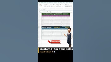 Custom Filter in Excel!⚡📊 #excel #filter #trending #exceltips #shorts #viral #office365