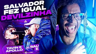 (PEGOU FOGO!🔥) SALVADOR E NEO x TAVIN E APOLLO | React [SEMIFINAL | 366ª BATALHA DA ALDEIA]