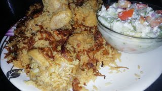 Chicken Tahari And Raita Recipe in Hindi