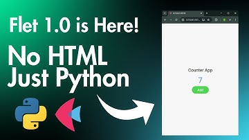 Flet 1.0 – Build Web Apps with Pure Python (No HTML, No JS)