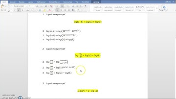 Logaritmeregneregler - bevis