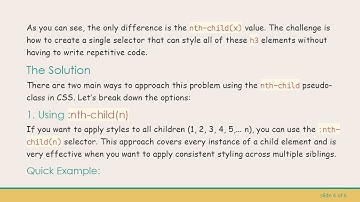 Mastering CSS Selectors: Simplifying Your Stylesheets with nth-child