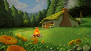 Resting by the Campfire on a Peaceful Day | Sleep Music Theta Brainwaves