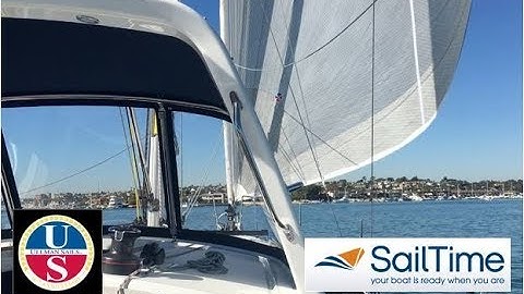 Using the Code Zero on the Beneteau Oceanis 35.1 in SailTime Newport Beach
