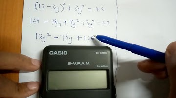 KCSE 2019 - SIMULTANEOUS QUADRATIC EQUATIONS