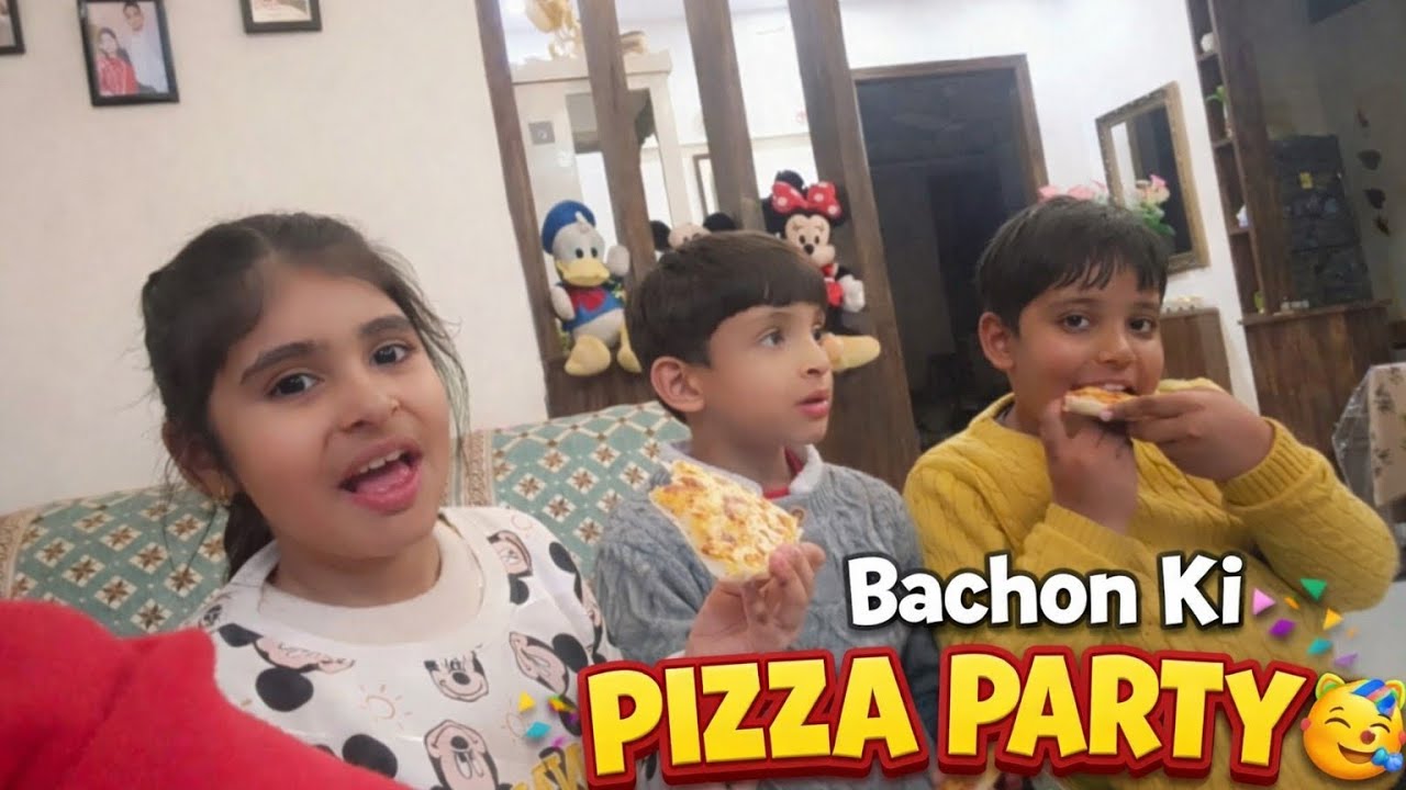 Bachon Ki Pizza 🍕🍕 Party #food #cooking #recipe #subscribe 