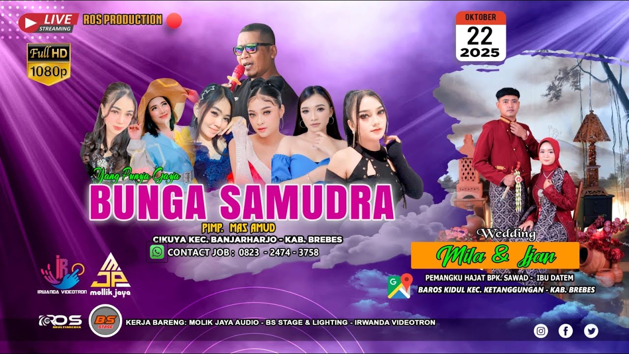 Live BUNGA SAMUDRA Wedding MILA & IJAN DUKUH CIHIRUP  - KETANGGUNGAN RABU 22 Oktober 2025 malam