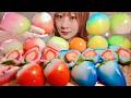 ASMR Chewy Fruit Mochi【Mukbang/ Eating Sounds】【English Subtitles】