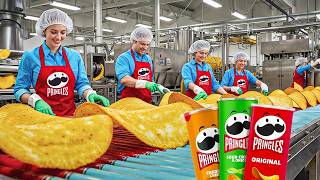 Inside the Pringles Factory – How Potatoes Turn Into Perfect Stacked Chips! (Full Process)